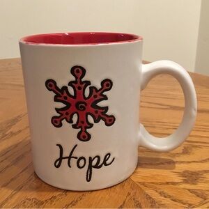 “Hope” Embossed Ceramic Christmas Mug
